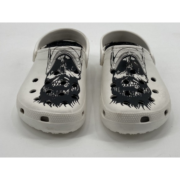 Luke Combs‎ X Crocs White Skull Fur Lined Men\'s 4 Women\'s 6 main image 11